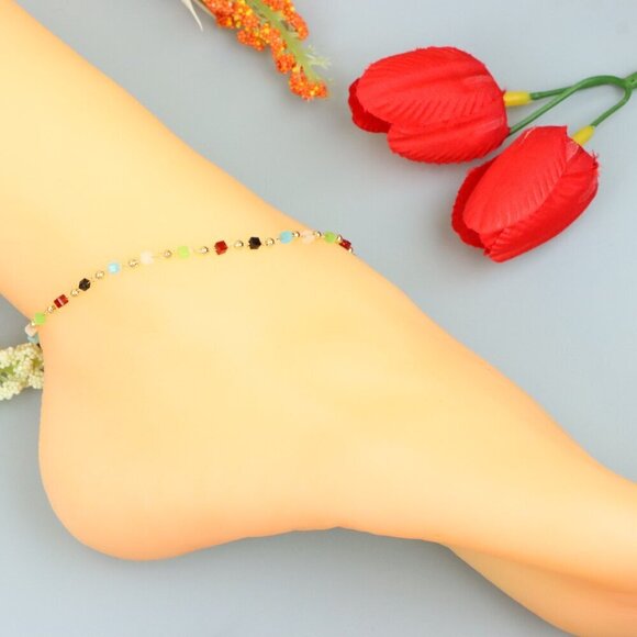 "Handmade Anklet – A Stylish Choice for Women, Thoughtful Gift Idea, EVCH1409 - Picture 7 of 10